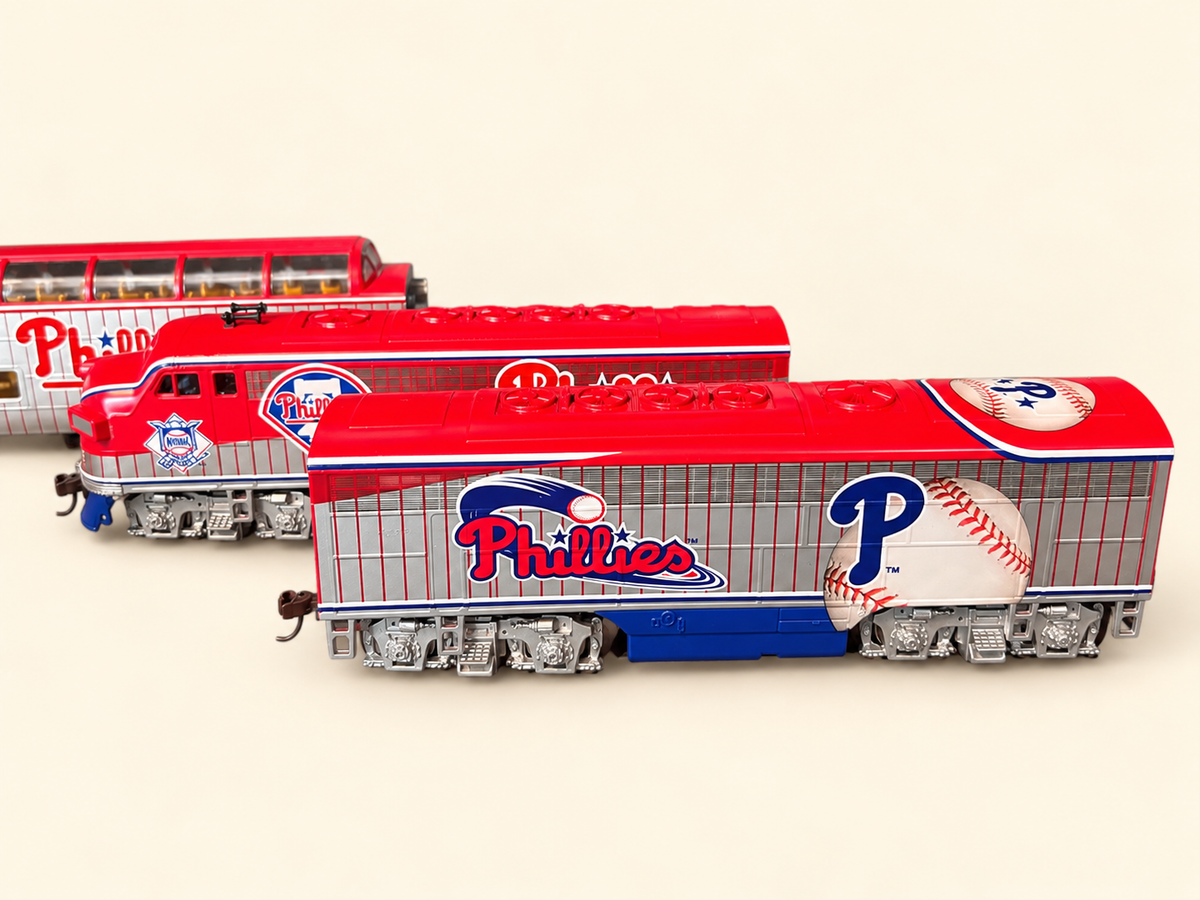 Philadelphia Phillies Express HO Scale Model Train Set by Hawthorne Village