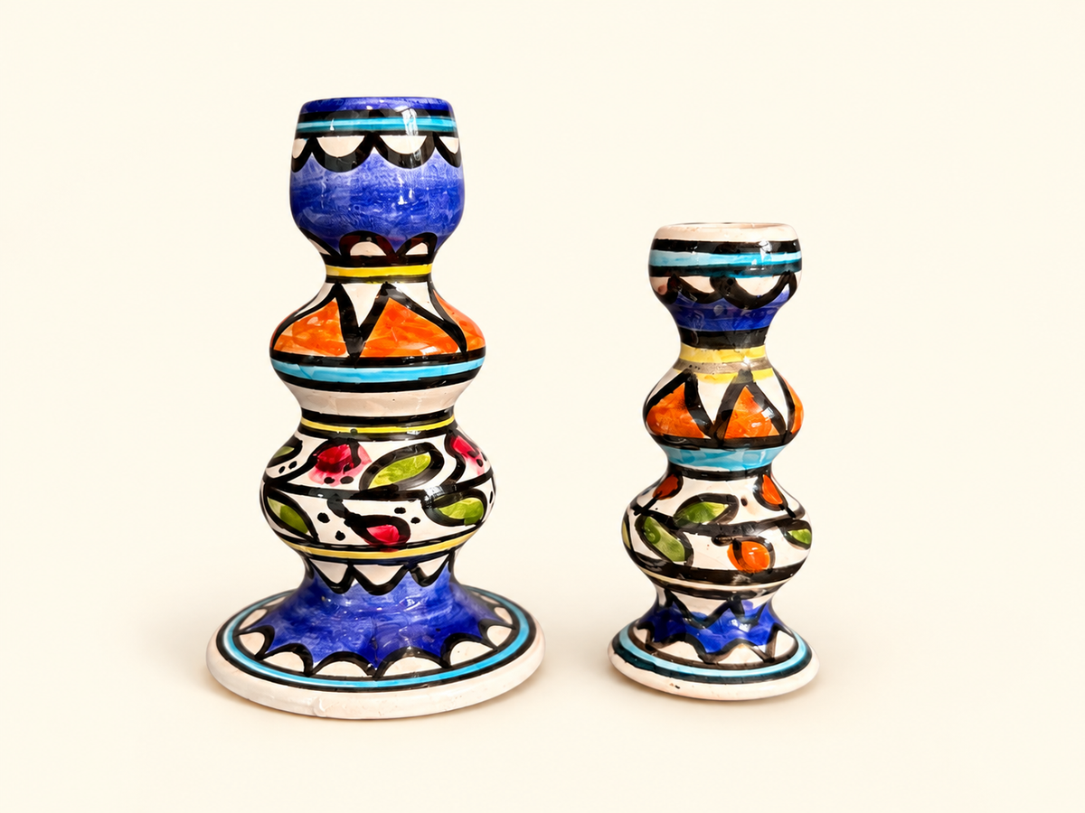 Armenian Traditional Floral Candlesticks