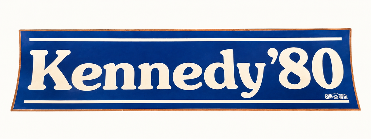 Ted Kennedy 1980 Campaign Bumper Sticker