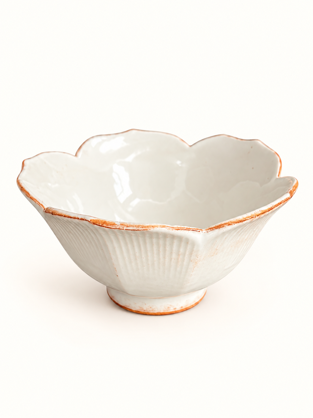 White Porcelain Lotus Cup