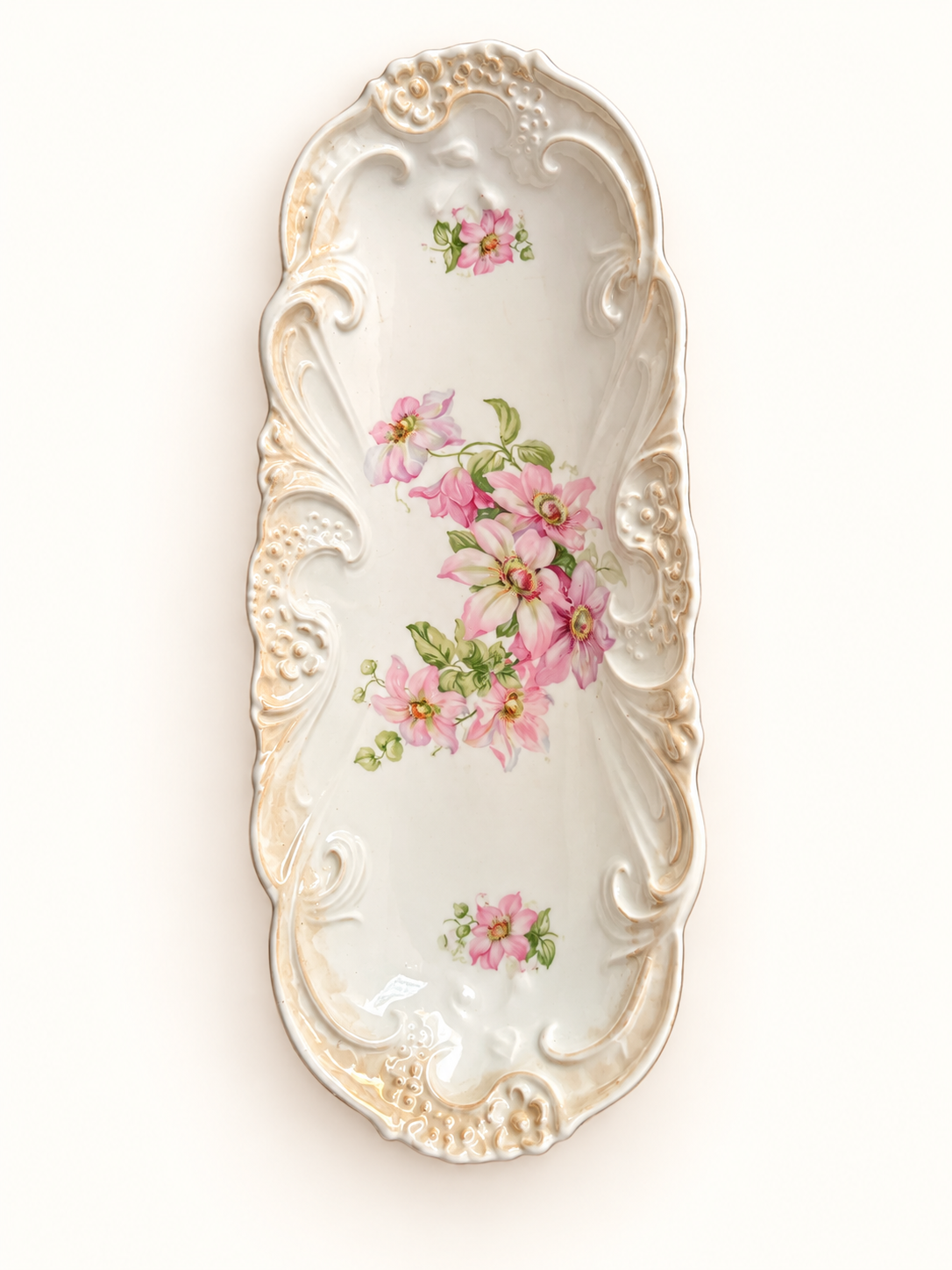 Antique Porcelain Celery Dish