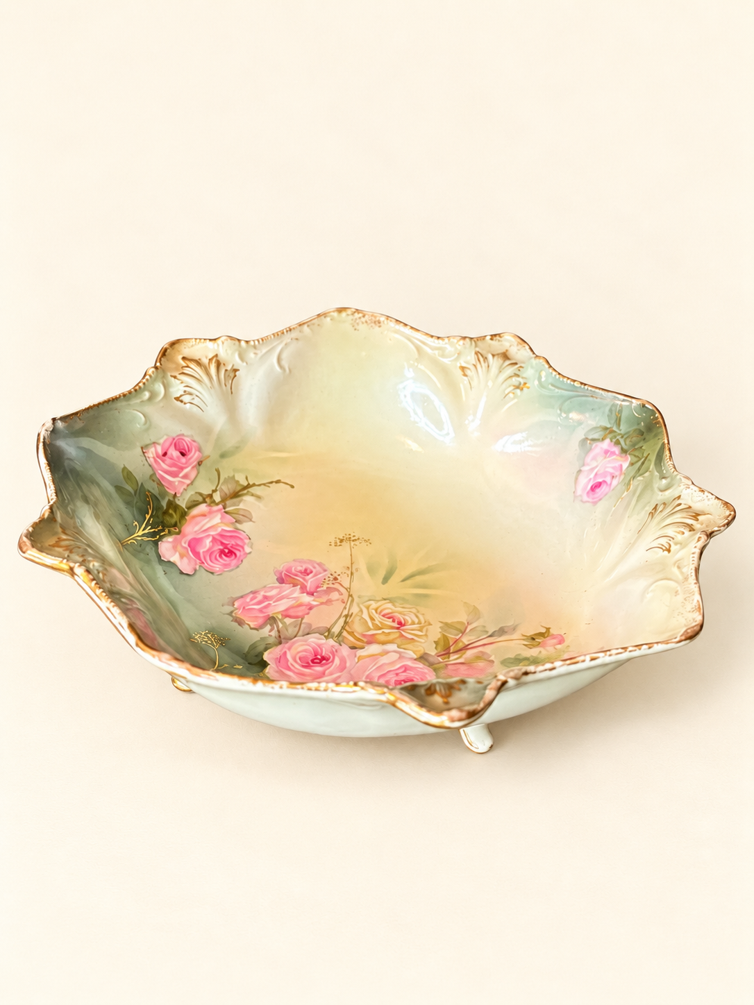 Antique Porcelain Serving Bowl