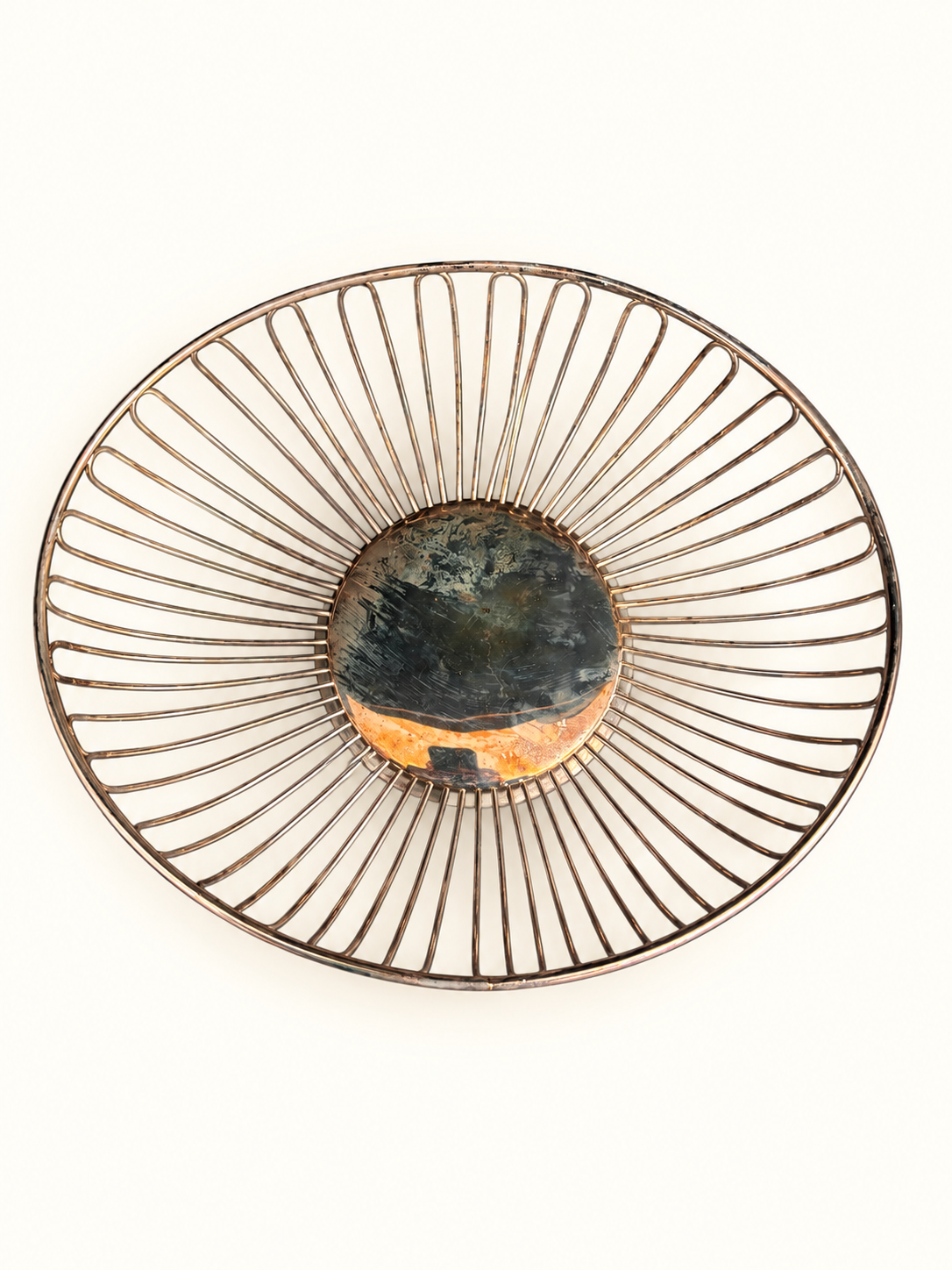 Mid-Century Modern Silver Plated Basket