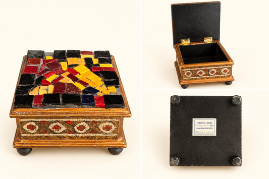 Handcrafted Decorative Trinket Box (read description)