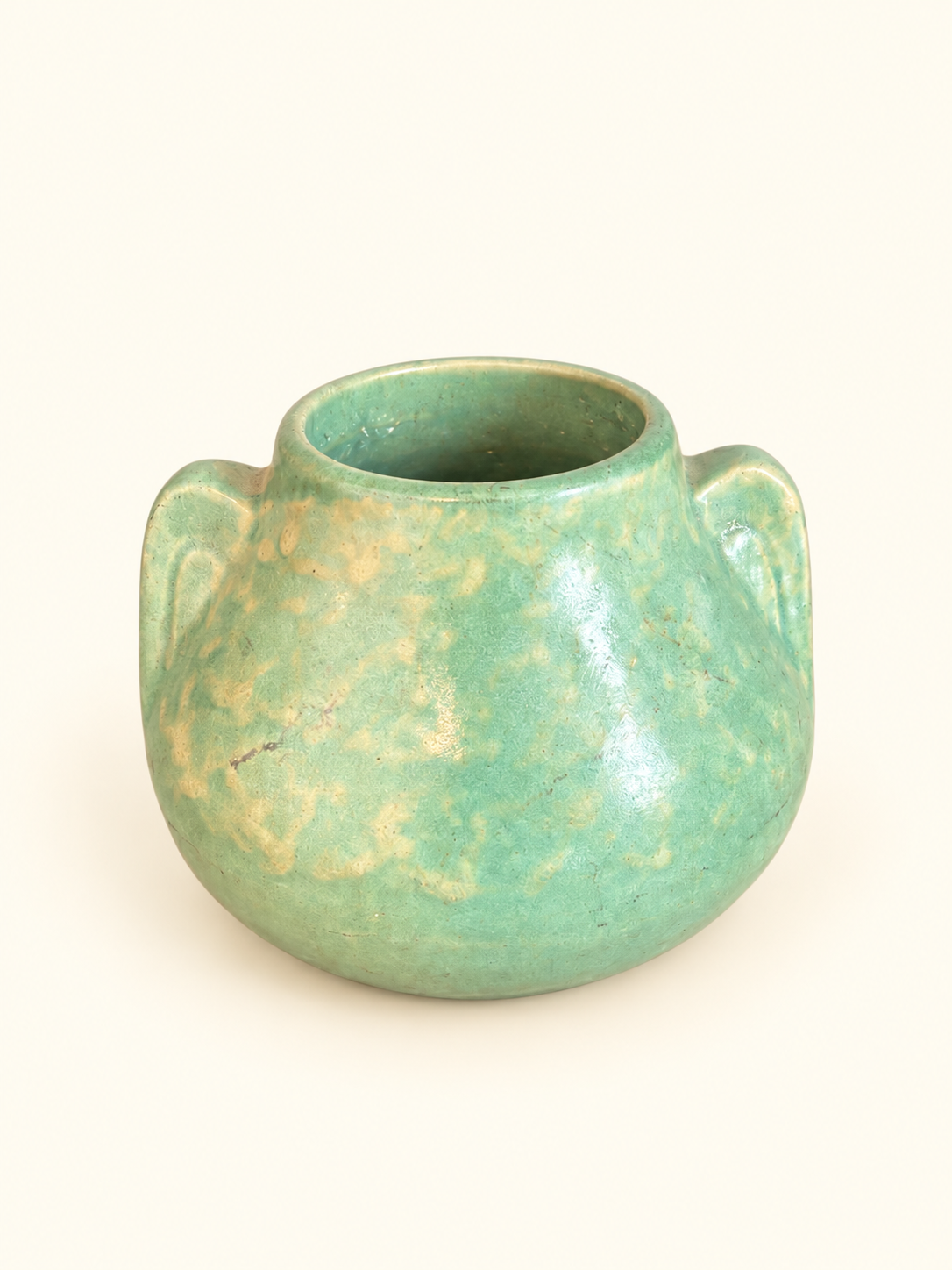 Vintage Green Pottery Vase