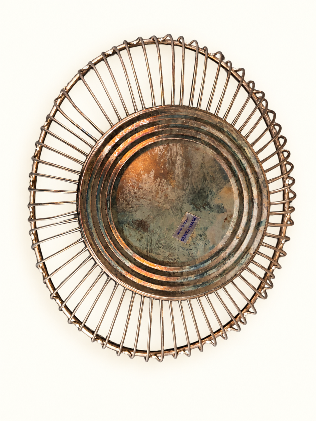 Mid-Century Modern Silver Plated Basket