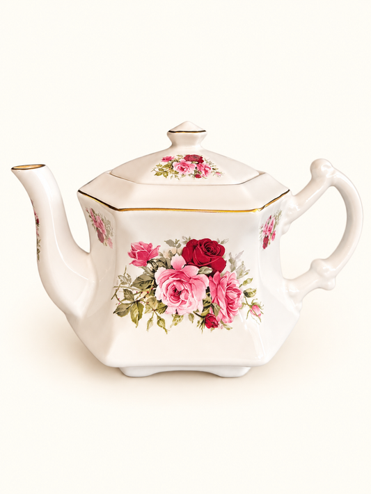 Porcelain Hexagonal Teapot